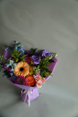 Vibrant & Colourful Hand-tied Bouquet - Beaudry Flowers
