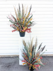 Dried Fall Floral Planter - Beaudry Flowers