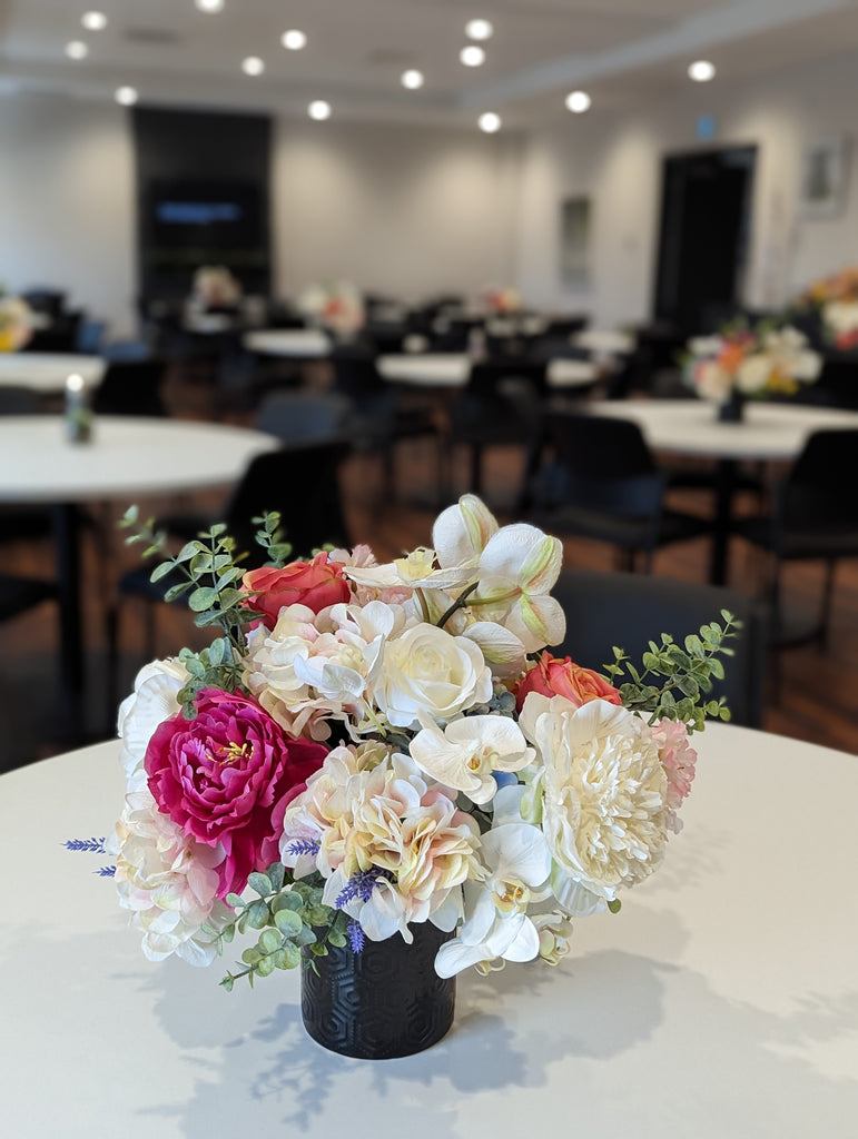 Artificial & Silk Amber Centrepiece - Beaudry Flowers
