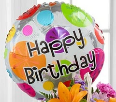 Happy Birthday Balloon - Beaudry Flowers