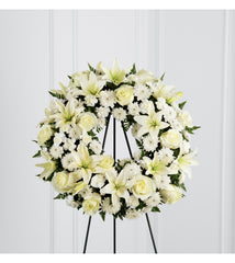 The FTD Treasured Tribute  Wreath - Beaudry Flowers